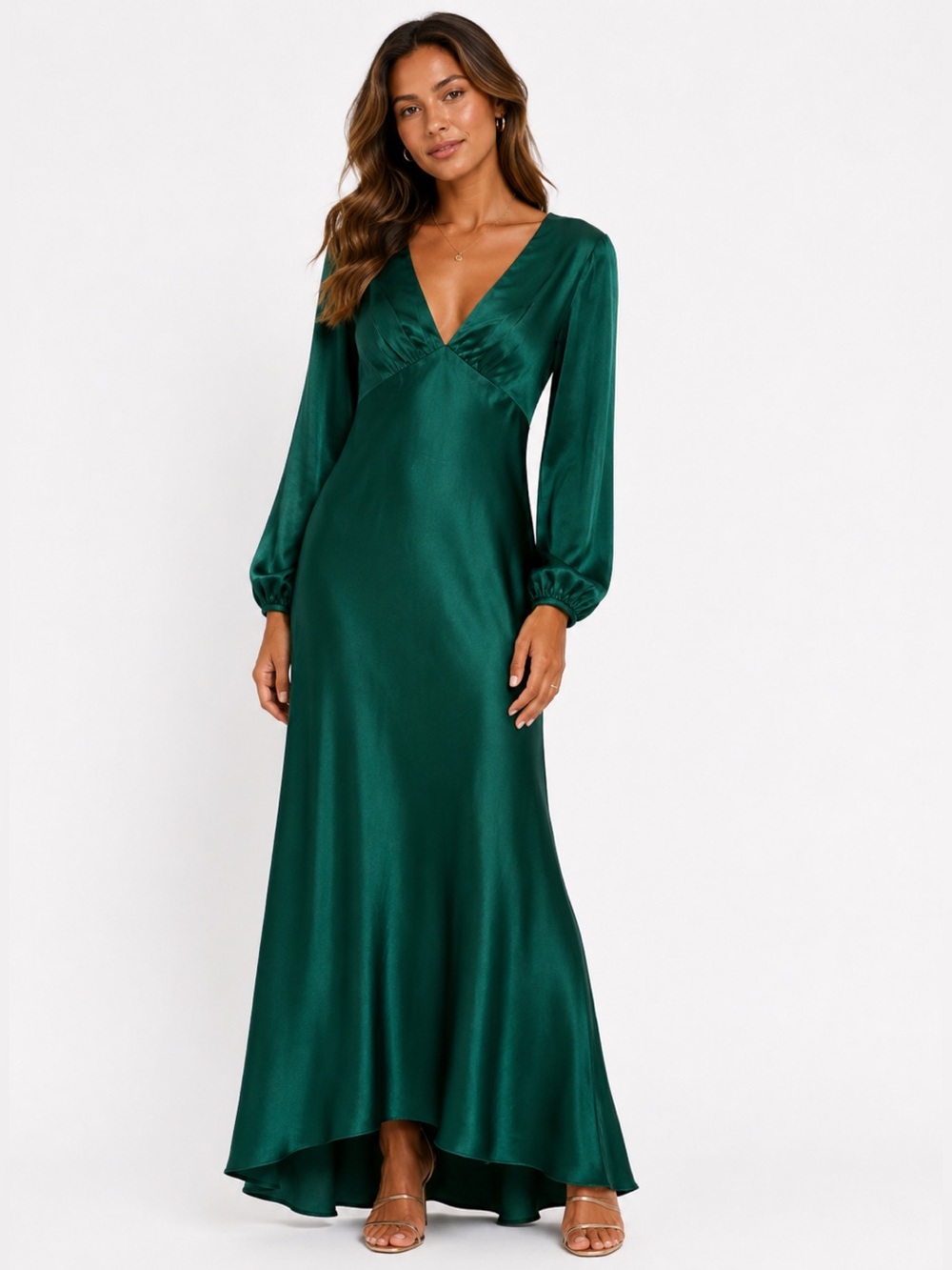 Ieena For Mac Duggal 55693
Charmeuse Empire Waist Blouson NWT